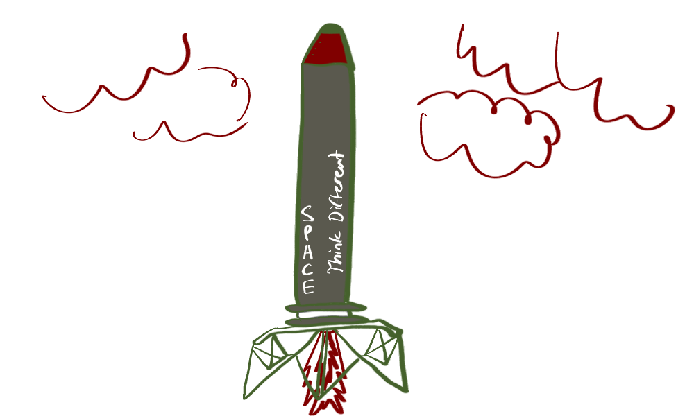 How To Think From First Principles - Like Elon Musk - Sketch of Space X Rocket Ship